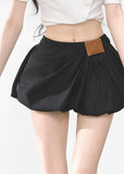 하이웨이스트 A라인 슬리밍 숏스커트