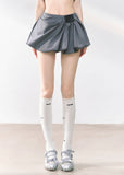 하이웨이스트 A라인 슬리밍 숏스커트