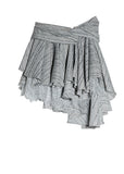 그레이 레이스 스플라이스 불규칙 하프 스커트