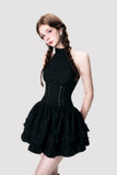 다크 로리타 홀터 드레스