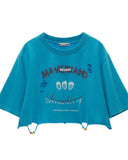 스트로베리 워시 캐주얼 반팔 티셔츠