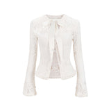 헤비 레이스 탑 + 롱 스커트 하이엔드 투피스 슈트