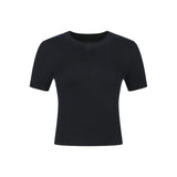 라운드넥 긴팔 슬림 스웨터 블루 플레드 셔츠