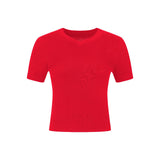 라운드넥 긴팔 슬림 스웨터 블루 플레드 셔츠