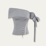 라이오셀 원숄더 스트랩 탑