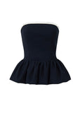 Casual Chic Bustier & Wide-Leg Suit Set
