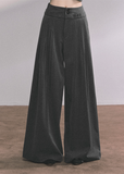 wide leg pants women, relaxed drape trousers, lazy style suit pants, autumn loose straight pants, american wide leg trousers, fw25 relaxed pants, palazzo lounge pants, minimalist flow trousers, loose fit straight pants
