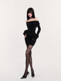 다크 뮤즈 칼라 바디콘 드레스