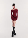 다크 뮤즈 칼라 바디콘 드레스