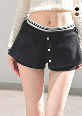 korean mini skirt, black a line skort, slimming culottes women, miu kochi skirt, seoul fashion mini, autumn short skirt, a line culottes, korean vibe outfit, street chic mini skirt, fw25 womens fashion