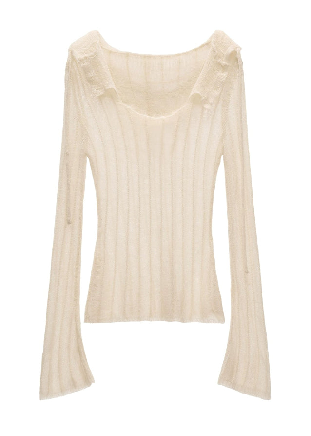 mohair hooded sweater women, white striped knit hoodie slim fit, fall winter 2025 knit top, soft mohair pullover women, korean winter knit fashion, slim cozy hoodie outfit, elegant white sweater women, spice girl knit top street style, nowa tokyo soft street knitwear