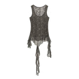 Gray Lace Cami