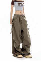 어반 스타일 와이드 레그 오버올