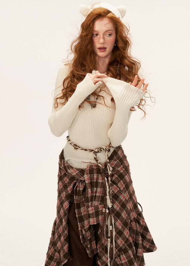 cat ear fleece sweater, kawaii hooded knit top, slim rib knit hoodie women, cute cat ear hoodie fall 2025, korean kawaii knitwear women, cute core street fashion, fall sweater cat hoodie, fleece ear hooded knit top, nowa tokyo cute girl style