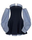 Patchwork Plaid Bandeau