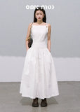High-End Embroidered White Dress