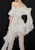 Retro Fairy Plant Dye Ruffle Top image 1