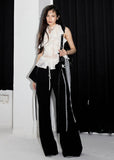 Y2K Sheer Ruffle Backless Cami image 2