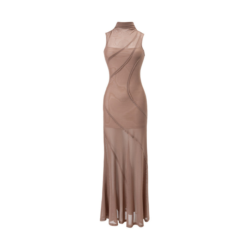 Quicksand Slim Mesh Long Dress image 6