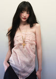 Soft Pink Cashew Flower Printed Square Scarf image 2