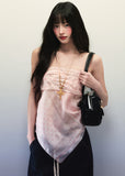 Soft Pink Cashew Flower Printed Square Scarf image 3