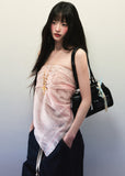 Soft Pink Cashew Flower Printed Square Scarf image 4