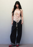 Soft Pink Cashew Flower Printed Square Scarf image 5