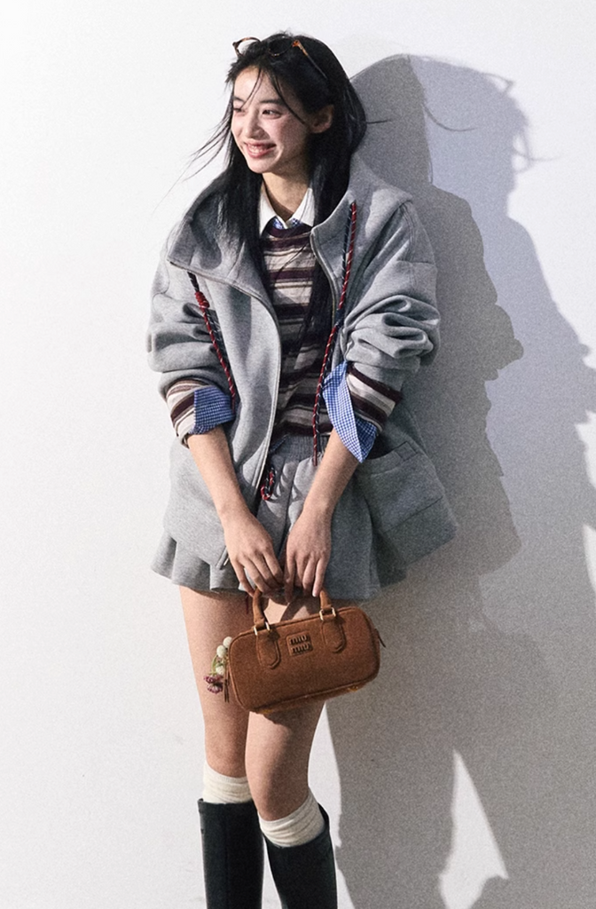 OAKMOO fashionable baseball jacket sweatshirt miu series fashion 