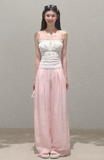 Simple Casual Look Thin Wide Leg Pants Pants