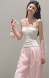 Simple Casual Look Thin Wide Leg Pants Pants