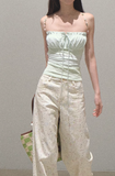 All Cotton Graffiti Printed Slimming Casual Pants