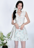 Blue Campanula Holiday Dress