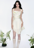 Goose Yellow Holiday Swing Dress