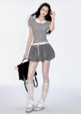 Tencel Tee & Bud Skirt Set