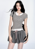 Tencel Tee & Bud Skirt Set