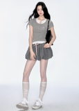 Tencel Tee & Bud Skirt Set