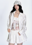 Sheer Cutout 3-Piece Skirt Set