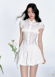 3D Flower Strapless Slim Cami