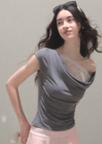 Swing Collar Tencel Knit Top