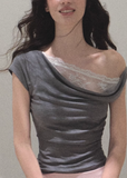 Swing Collar Tencel Knit Top