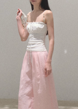 Pearlescent Wrinkle Wide-Leg Pants