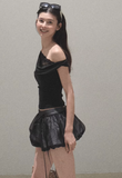 Double-Layer Flower Hollow Skort