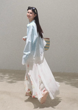 Cotton lace cool loose casual shirt
