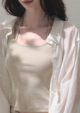 Tencel Two-Way Cami Shirt Set