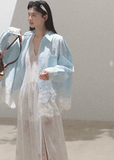 Printed Halter Strap Vacation Dress