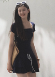 Knitted Two-Piece Casual Skirt Set