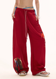Polka Dot Casual Wide-Leg Pants