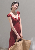 Bohemian Cotton Floral Tea Dress
