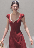 Bohemian Cotton Floral Tea Dress