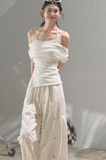 Skin friendly One shoulder Top T-shirt